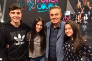 Os filhos do apresentador – João, Marina e Sofia