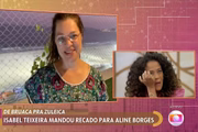 Aline Borges chora com homenagem de Isabel Teixeira no Encontro