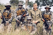 Charlene foi à África do Sul fazer uma campanha em prol da vida selvagem