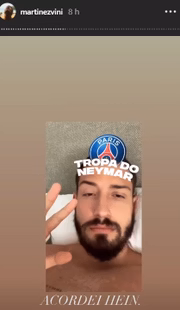 Os amigos de Neymar fizeram diversos posts ansiosos pelo jogo do PSG