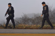 Criminoso está escondido na mata