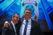 Andrei Rodrigues, novo diretor-geral da PF, e o ministro da Justiça e Segurança Pública, Flávio Dino