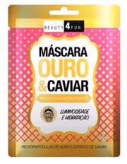 Máscara facial Beauty 4 Fun Ouro e Caviar - R$ 11,50