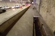 Sistema de drenagem do Túnel do Anhangabaú, na região central de São Paulo
