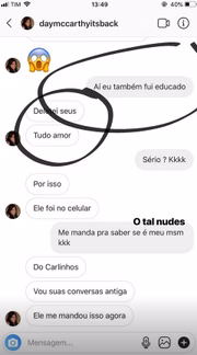 Inclusive, cita uma nude do rapaz