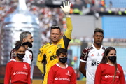 Gabigol, Diego Alves e Bruno Henrique