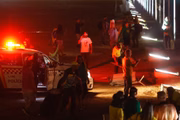 Os policiais não revistaram os manifestantes