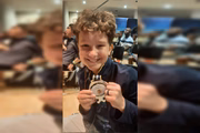 Martin Sendic Maciel, 10, ganhou prata