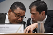 Mauro Filho, secretário adjunto de Coordenação e Governança do Patrimônio da União, e Diogo Mac Cord, secretário especial de Desestatização, Desinvestimento e Mercados do Ministério da Economia