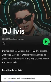 Usuários do Spotify têm bloqueado execução de músicas de DJ Ivis na plataforma 
