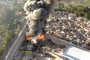 Incêndio em depósito de recicláveis, em José Bonifácio