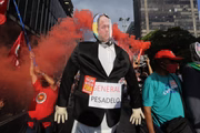Manifestação contra o presidente Jair Bolsonaro em São Paulo