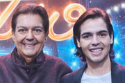 Faustão e o filho e apresentador João Guilherme