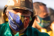 Chegada de apoiadores do Maranhão ao Palácio da Alvorada