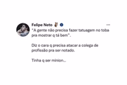 Felipe Neto saiu em defesa de Anitta em treta da cantora com Zé Neto