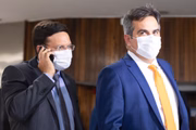 Ministros João Roma (Cidadania) e Ciro Nogueira (Casa Civil)