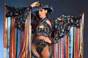 Anitta homenageou diferentes escolas de samba este ano