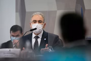 Ministro da Saúde, Marcelo Queiroga, na CPI da Covid