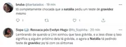 Segundo a web, Natália Deodato pediu um teste de gravidez para a produção do BBB22
