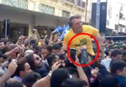 Bolsonaro quando sofreu o atentado, em 2018