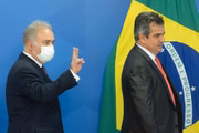 Coletiva de imprensa sobre passaporte de vacina com os ministros Ciro Nogueira e Marcelo Queiroga, e Bruno Bianco, advogado-geral da União