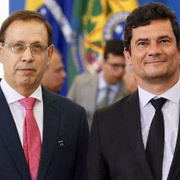 Carlos Wizard ao lado do ex-ministro da Justiça Sergio Moro