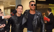 Roberto Viotto e o ator e modelo italiano Simone Susinna