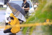 Cena do crime é fotografada de diversos ângulos