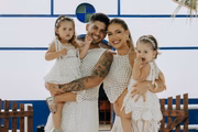 Virginia Fonseca, Zé Felipe, Maria Alice e Maria Flor