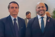 O ex-presidente Jair Bolsonaro e o ex-deputado Daniel Silveira