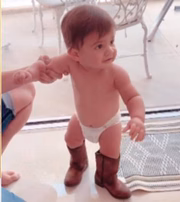 Marília mostrava momentos muito fofos do filho