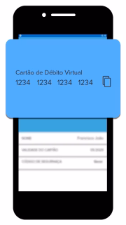 Copie os dados do cartão. Lembre de gerar um código de segurança para cada transação