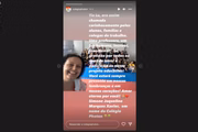 Homenagem à professora publicada no Instagram