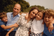 Momento de William e Kate com os três filhos 