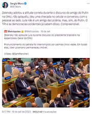 E elogiou Zelensky