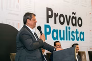 Tarcísio de Freitas fala em evento de inauguração do Provão Paulista