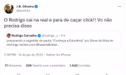 O comentário lhe rendeu uma chamada de atenção do diretor do programa, Boninho