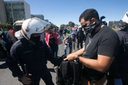 A Polícia Militar atuou nas manifestações de 21 de junho, na Esplanada dos Ministérios