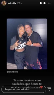 Ronaldinho estava presente 