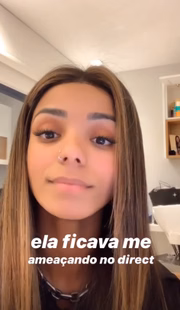 E afirmou ter sido ameaçada pela blogueira