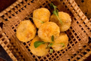 Croquetas de jamon serrano do Bacon Brasa e Lenha