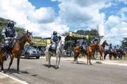 Reforço policial no local onde presos fizeram motim em Goiás