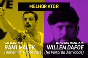 Até o momento, a corrida parece dividida entre <b>Rami Malek</b> e Christian Bale, que engordou um bocado para viver o ex-vice-presidente Dick Cheney em Vice. Bale, mesmo tendo passado pela transformação física que a Academia tanto adora, já ganhou por O Vencedor (2010) e Vice passa longe de seu melhor momento na temporada de premiações. E, sabemos, a Academia adora uma novidade em prêmios de atuação. Malek, mesmo nas críticas negativas ao filme, é apontado como a melhor coisa de Bohemian por sua performance dedicada como Freddie Mercury. Não por acaso, venceu o SAG. Ousado seria mesmo dar a estatueta para <b>Willem Dafoe</b>, que encarnou o pintor Van Gogh em No Portal da Eternidade (2018). Ele conduz uma das carreiras mais sólidas da indústria de cinema, equilibrando trabalhos pop e papéis desafiadores – de vilão do Homem-Aranha a um retrato do cineasta italiano Pasolini