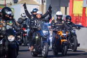 Bolsonaro em motociata no RS