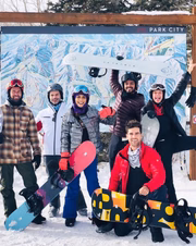 Os atores brasileiros invadiram a cidade de Utah em dezembro