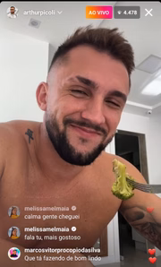 Mel Maia na live de Arthur Picoli