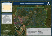 Mapa de área influenciada pela construção