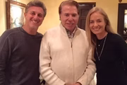 Luciano Huck, Silvio Santos e Angélica