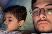 João Gustavo e o sobrinho, Léo