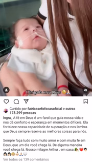 Após 9 meses internado, caçula de Zé Vaqueiro e Ingra vai para casa